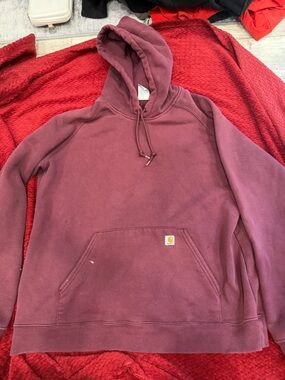 Carhartt Maroon Pullover Hoodie
